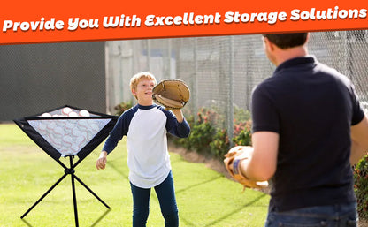 Baseball folding triangle ball frame