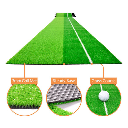 Kapler Golf Hitting Mats Golf Putting Training 102X15in