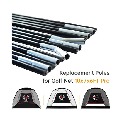 Kapler Golf Replacement Curved Poles 10x7x6 12X7X6.6
