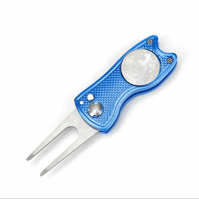 Foldable Stainless Steel Golf Green Folk | Kapler Sports - Kapler Sports