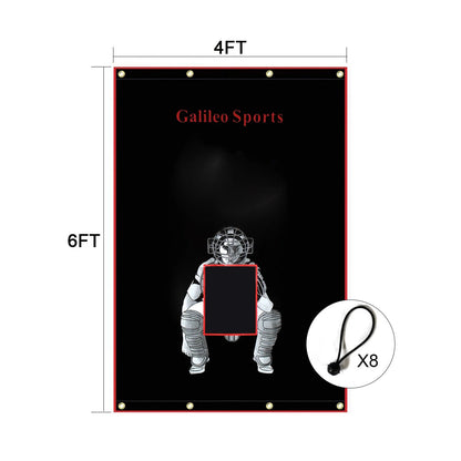 Kapler Softball Backstop Viny Target 4X6ft