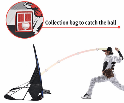 Kapler Kids Pop-Up Pitching Net 66 x 48 x 52 in