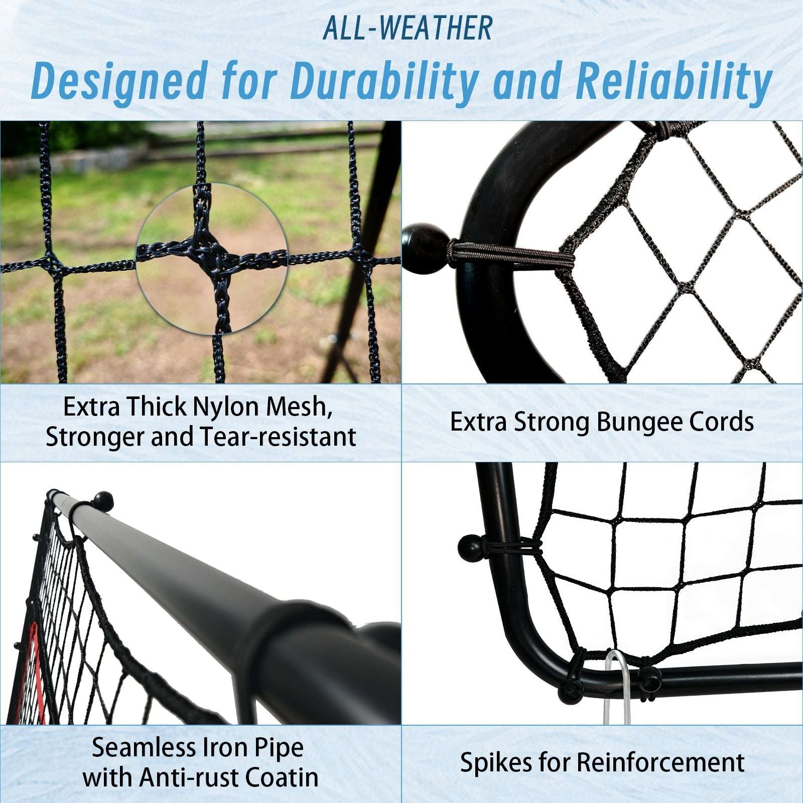 Kapler Soccer practice net 4X4 3.3X3.3