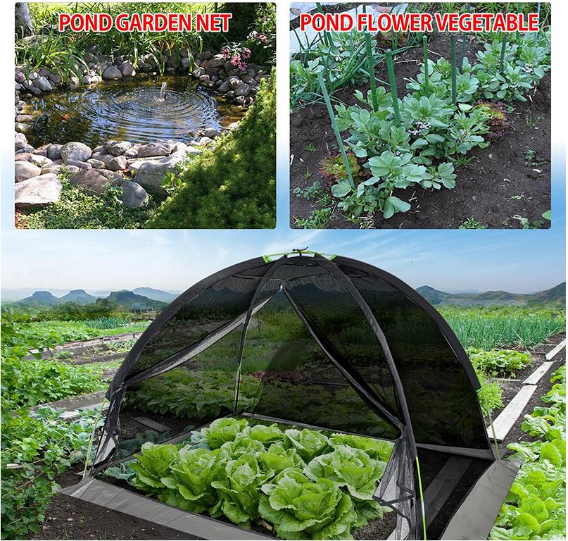 Kapler 19x2 FT Pond Cover Net vegetable plot Cover Net with Storage Bag
