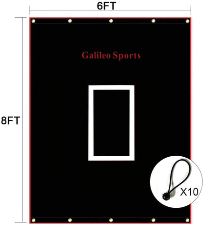 6X8 Kapler Backstop Baseball Target Cloth/Softball Batting Cage Target
