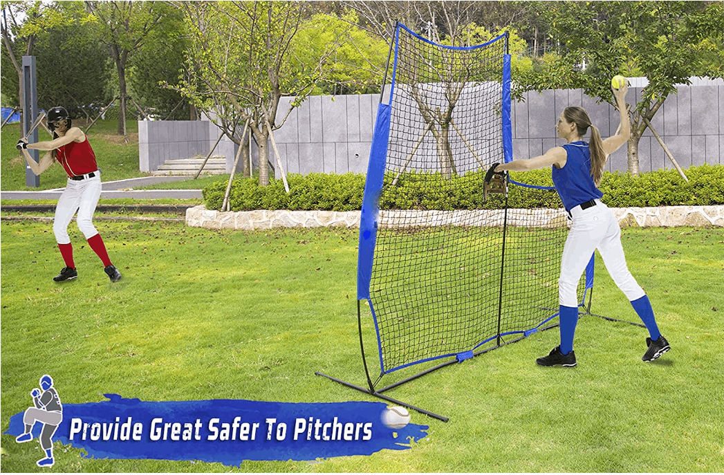 Kapler L-Shaped Softball relacement Pitching Screen 7X7ft