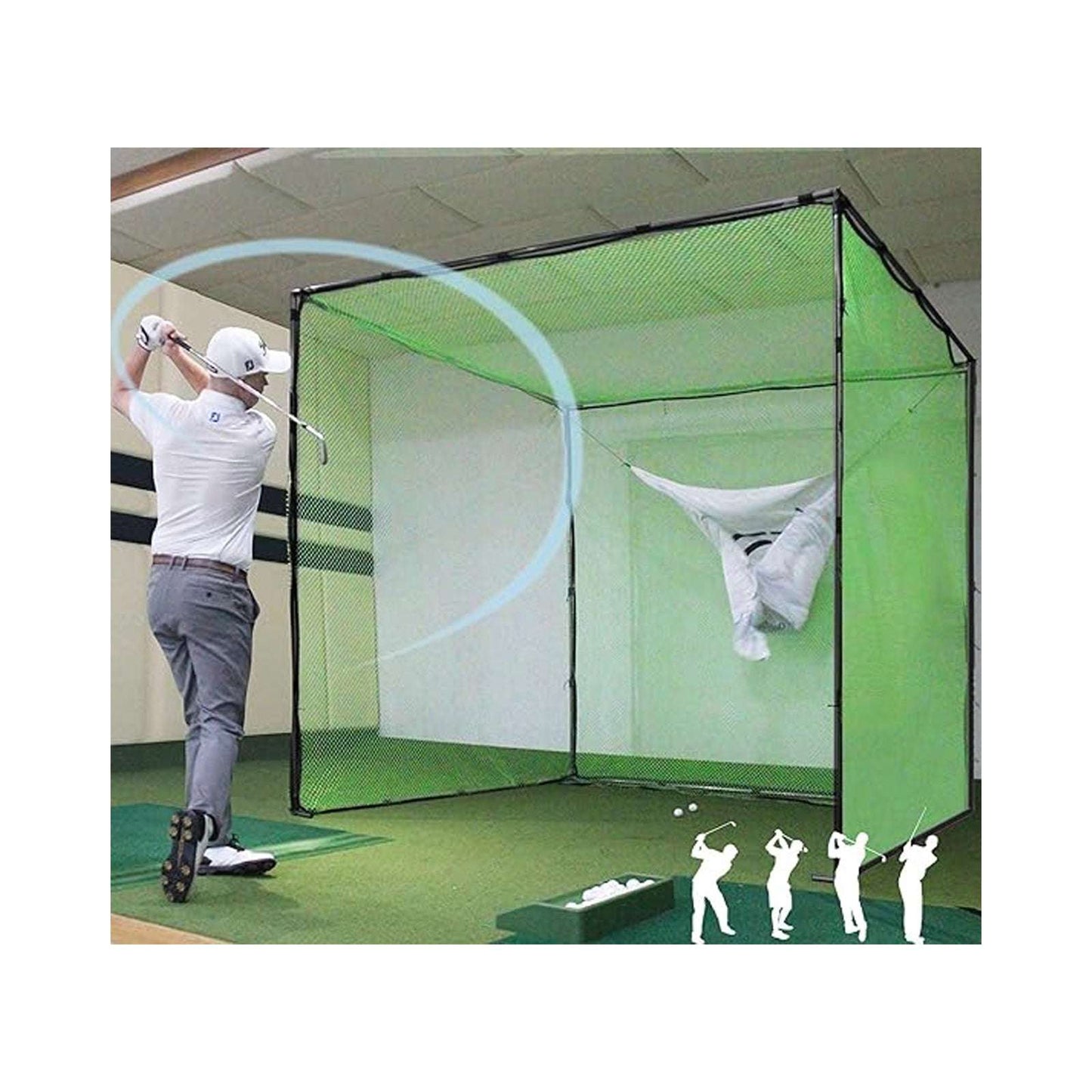 Kapler Outdoor Practice Golf Cage 8x8x8ft