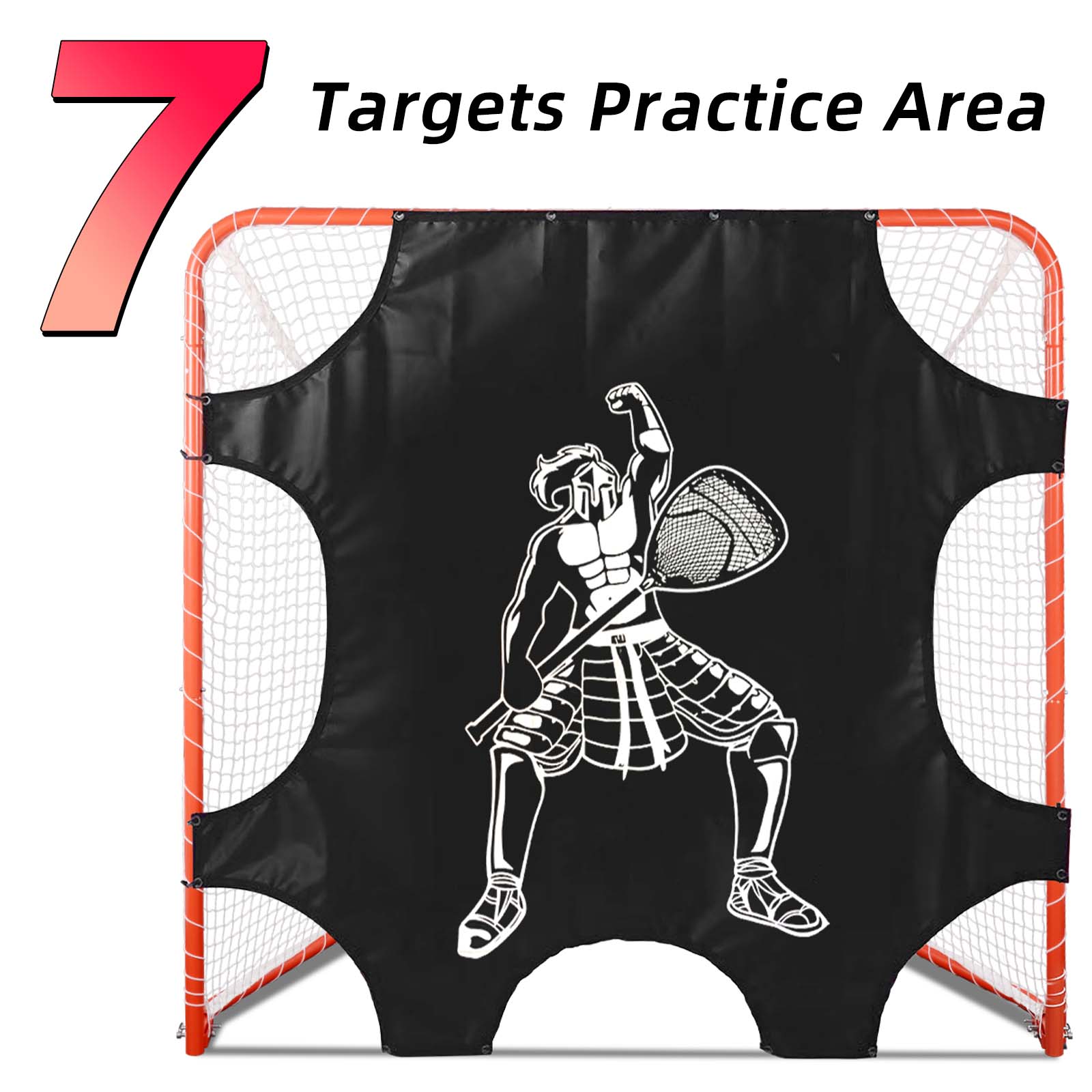 Kapler 6x6FT Lacrosse Goal Targets - Corner Shooting Practice Nets for Standard Size Goals - Precision Training Aid