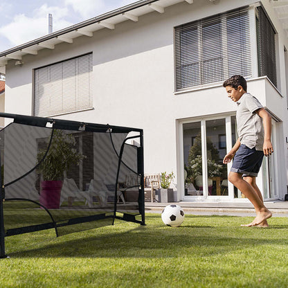 6x4FT Pop Up Soccer Goal Set - Complete Backyard Training Equipment with Ball, Target Cloth & Cones | Multi-Sport Use for Football, Baseball & Softball Practice