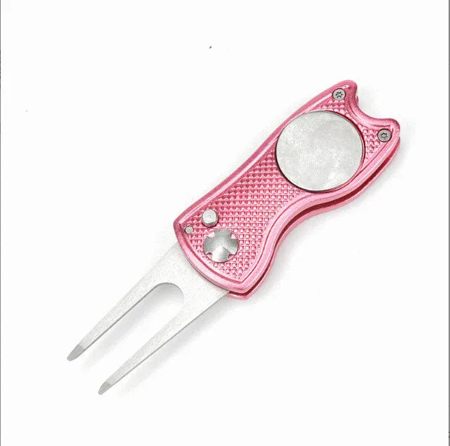 Foldable Stainless Steel Golf Green Folk | Kapler Sports - Kapler Sports