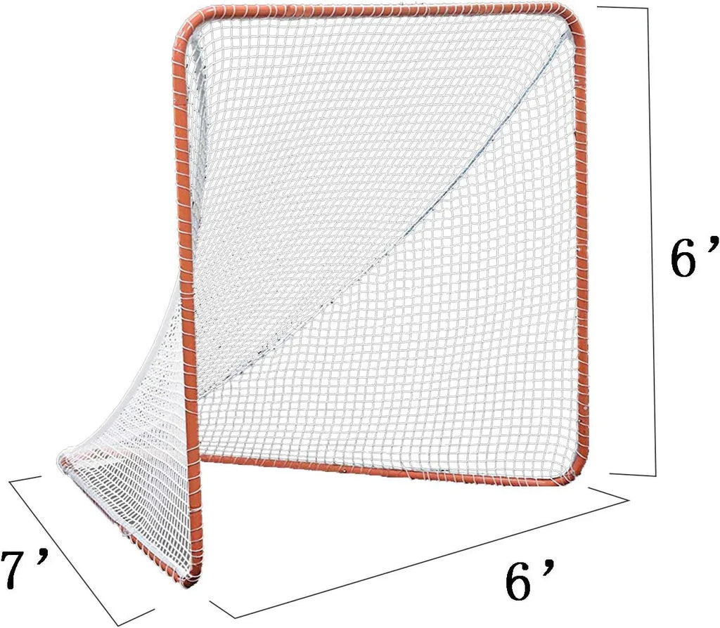 Kapler Regulation 6' x 6' Lacrosse Net with Steel Frame Portable Lacrosse Goal Collegiate Lacrosse Goals - Kapler Sports