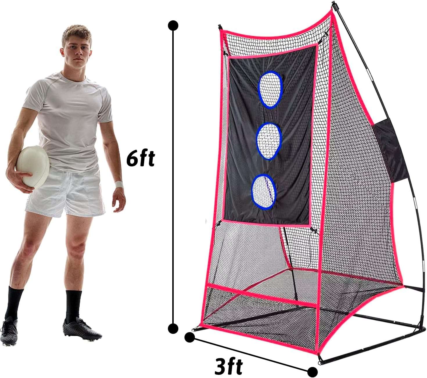 Kapler Football Kicking Throwing Net 3x6