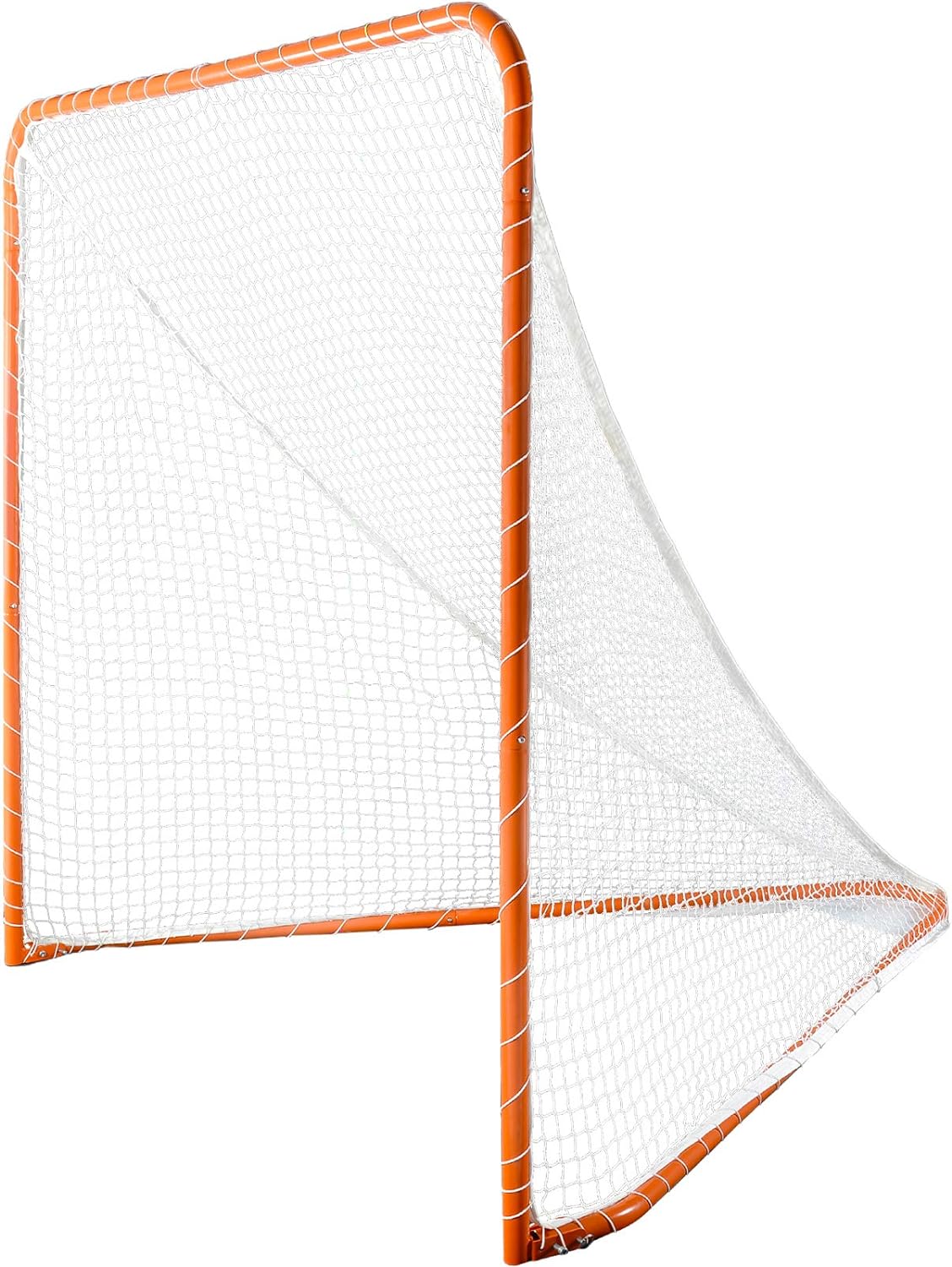 Kapler Lacrosse Goal Net - 6' x 6' Regulation Foldable Steel Frame for Backyard Training - Ideal for Kids & Adults Practice Accuracy