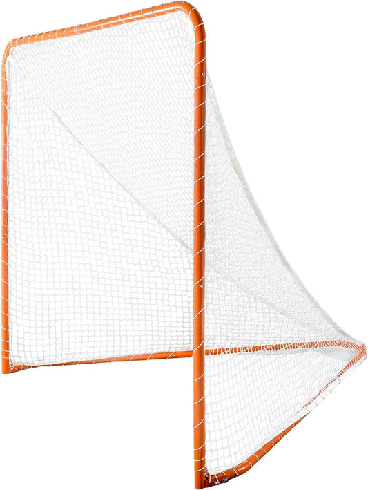 Kapler Lacrosse Goal Net - 6' x 6' Regulation Foldable Steel Frame for Backyard Training - Ideal for Kids & Adults Practice Accuracy