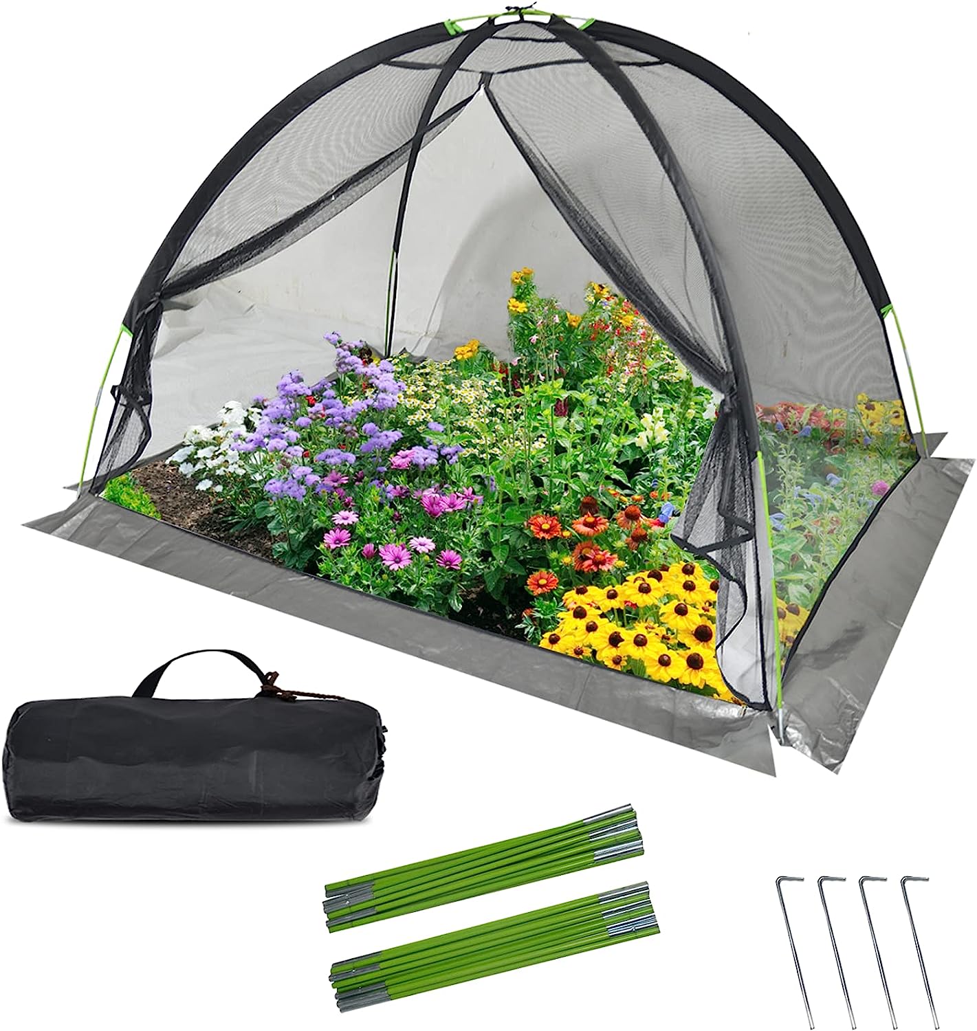 Kapler 10x8 FT Pond Cover Net vegetable plot Cover Net with Storage Bag