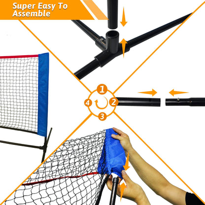 Kapler Portable Tennis /Badminton/Pickleball Net