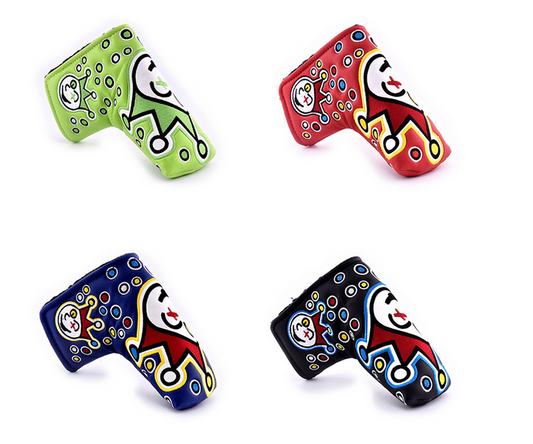 Funny Clowns Pattern Golf Putter Head Cover