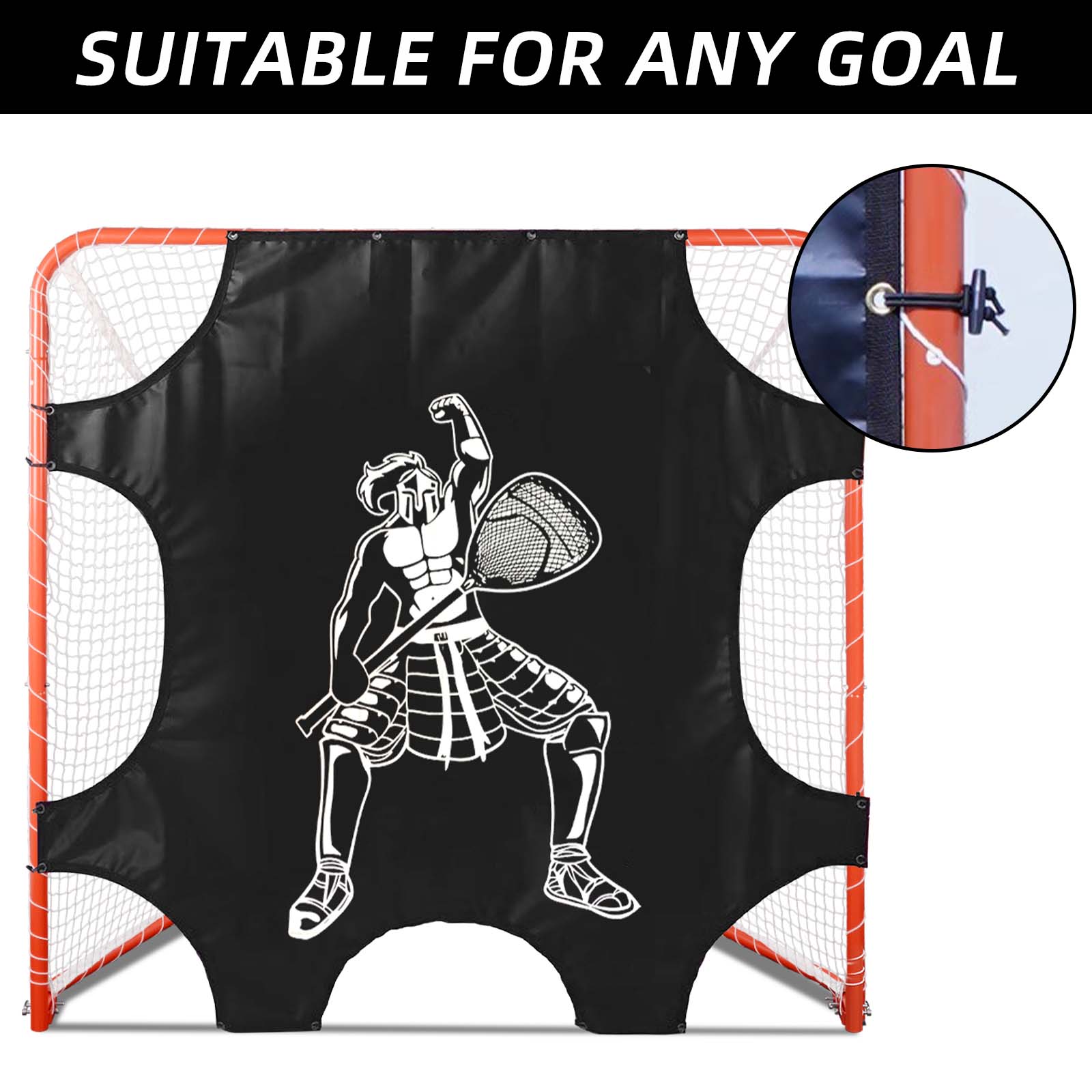 Kapler 6x6FT Lacrosse Goal Targets - Corner Shooting Practice Nets for Standard Size Goals - Precision Training Aid