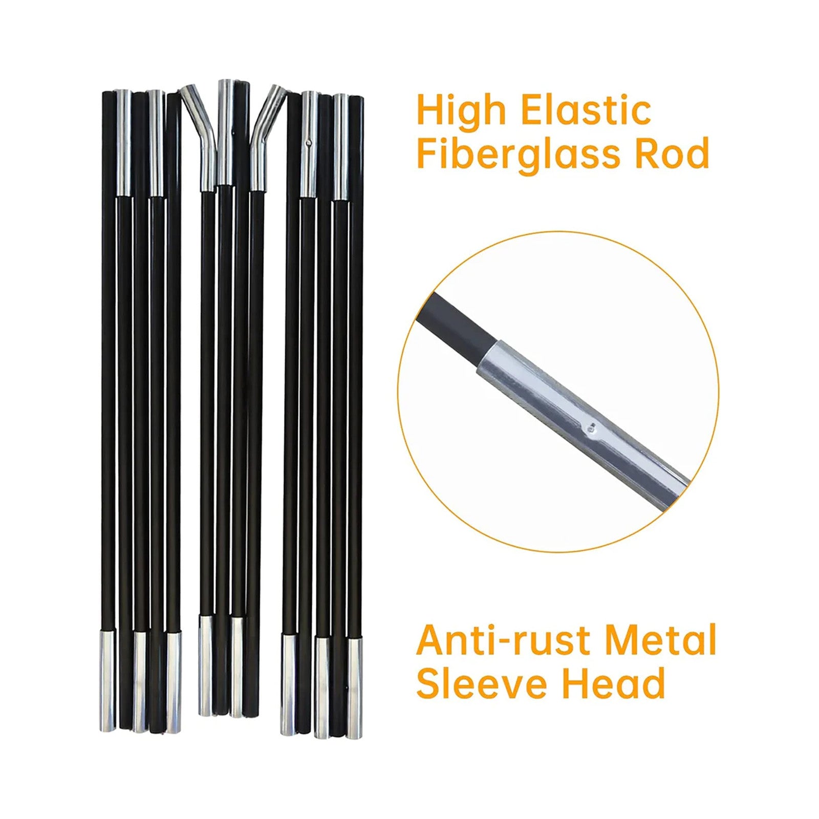 Kapler Golf Replacement Curved Poles 10x7x6 12X7X6.6