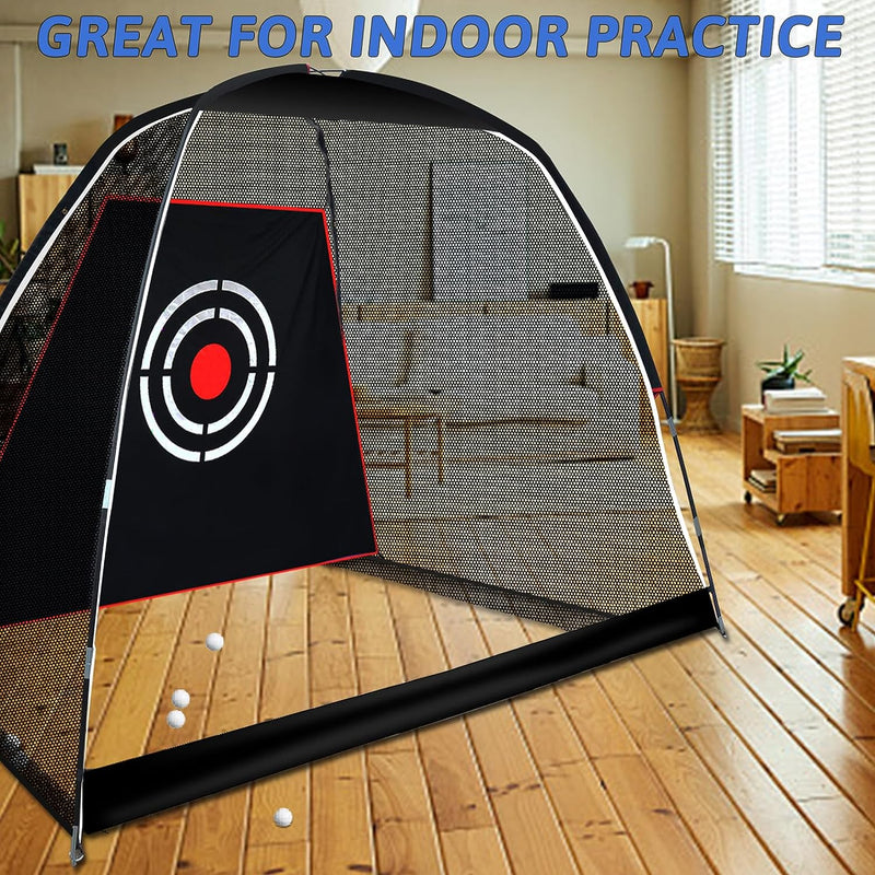 Kapler Portable Golf Driving Practice Net 10x7 FT with Carry Bag and Target