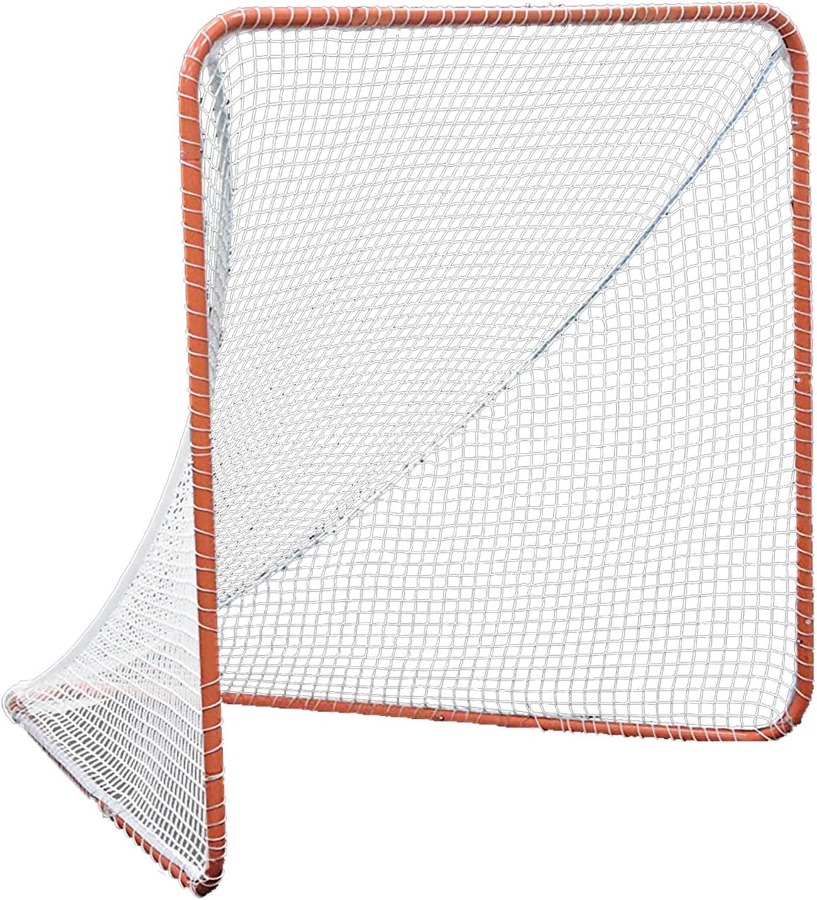 Kapler Regulation 6' x 6' Lacrosse Net with Steel Frame Portable Lacrosse Goal Collegiate Lacrosse Goals