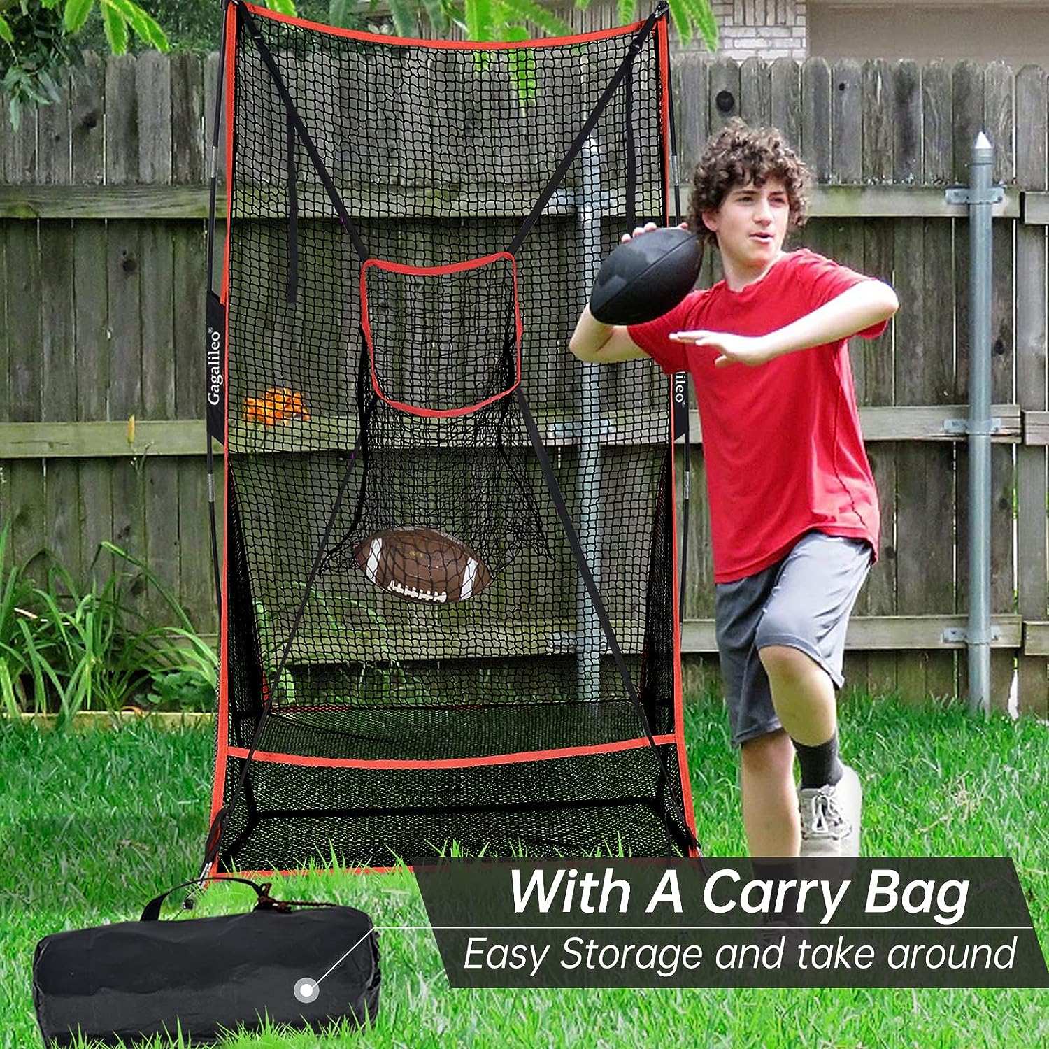 Kapler Football Throwing Net 6x3ft