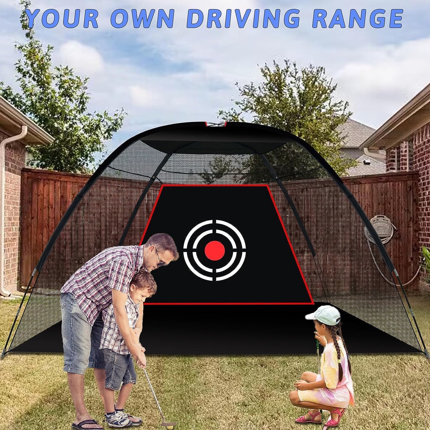 Kapler Golf Hitting Net 12X7ft with Carry Bag & Target