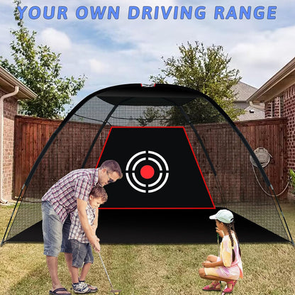 Kapler Golf Hitting Net 12X7ft with Carry Bag & Target