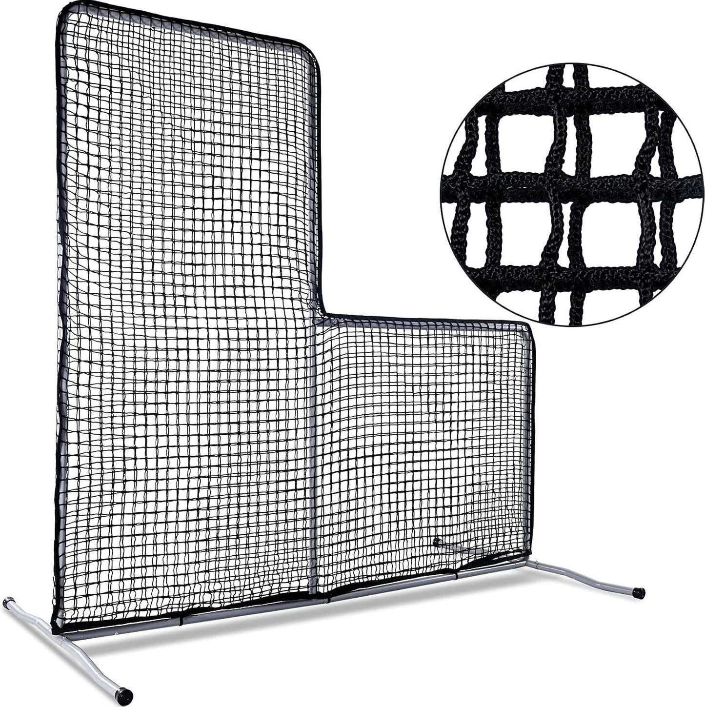 Kapler L Replacement Baseball Pitching Protective Screen 7X7FT (Black)