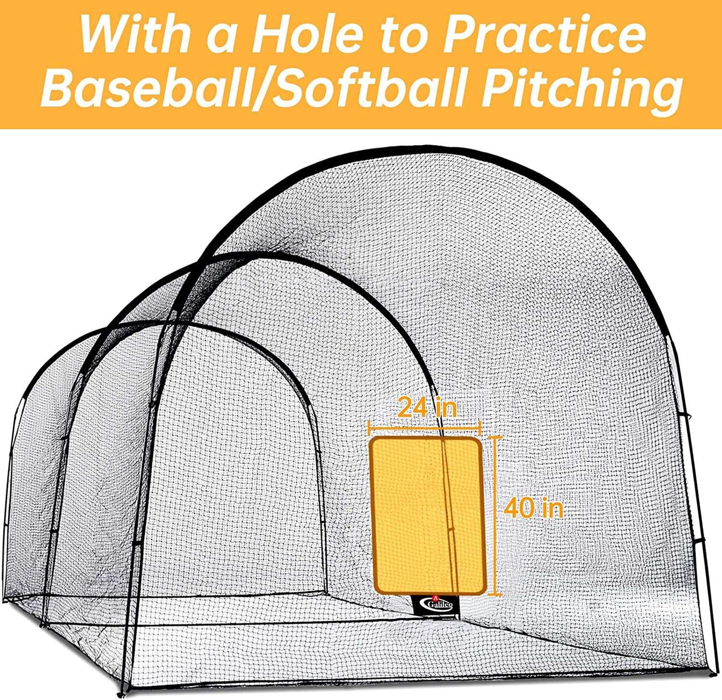 Kapler Baseball Batting Cage 22X12X10