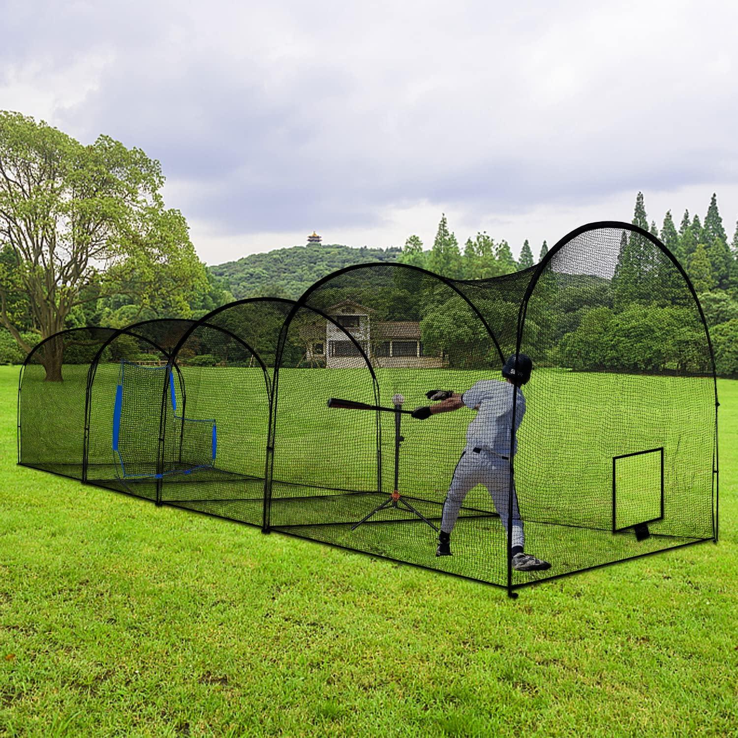 Kapler Baseball and Softball Batting Cage Net 44x12x10FTNet Only - Kapler Sports