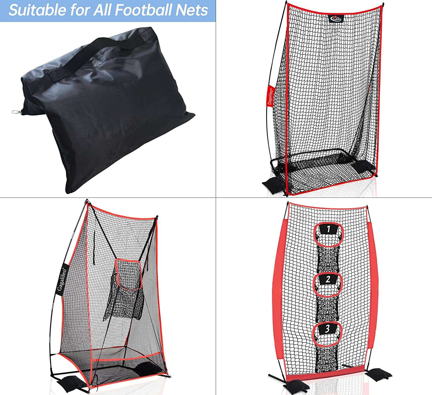 Kapler Football Portable Net Sandbags