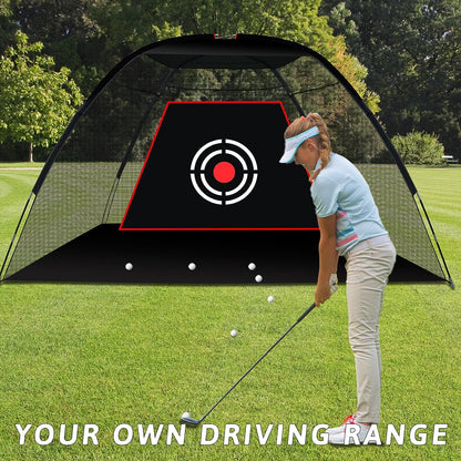 Kapler Golf Hitting Net 12X7ft with Carry Bag & Target