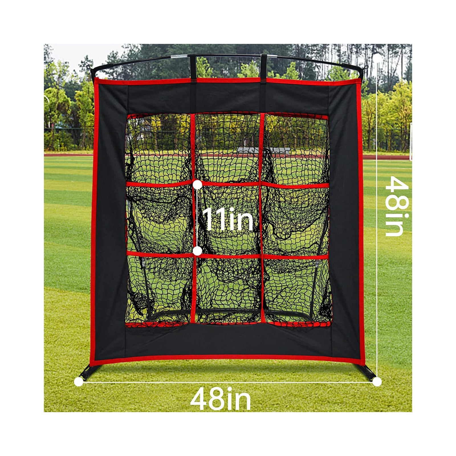 9 Hole Target Baseball pitching Net 48X 48