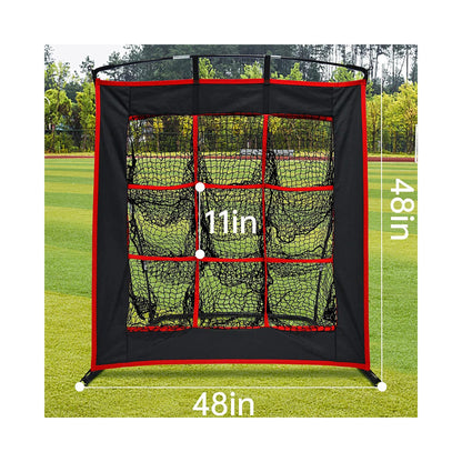 9 Hole Target Baseball pitching Net 48X 48