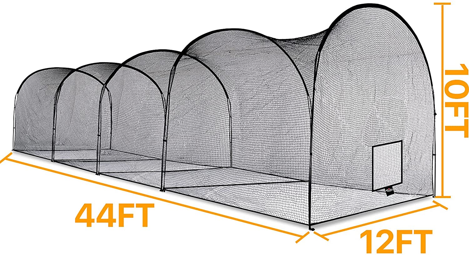 Kapler Batting Cage Baseball Net 44X12X10ft