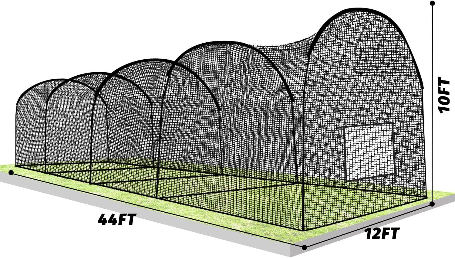 Kapler Baseball and Softball Batting Cage Net 44x12x10FTNet Only - Kapler Sports