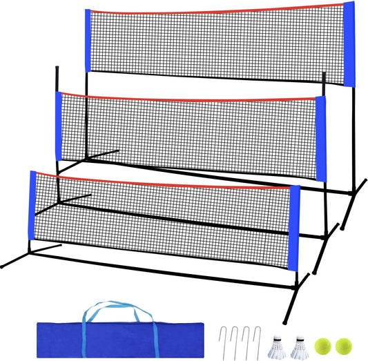 Kapler Portable Tennis /Badminton/Pickleball Net