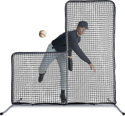 Kapler L Replacement Baseball Pitching Protective Screen 7X7FT (Black)