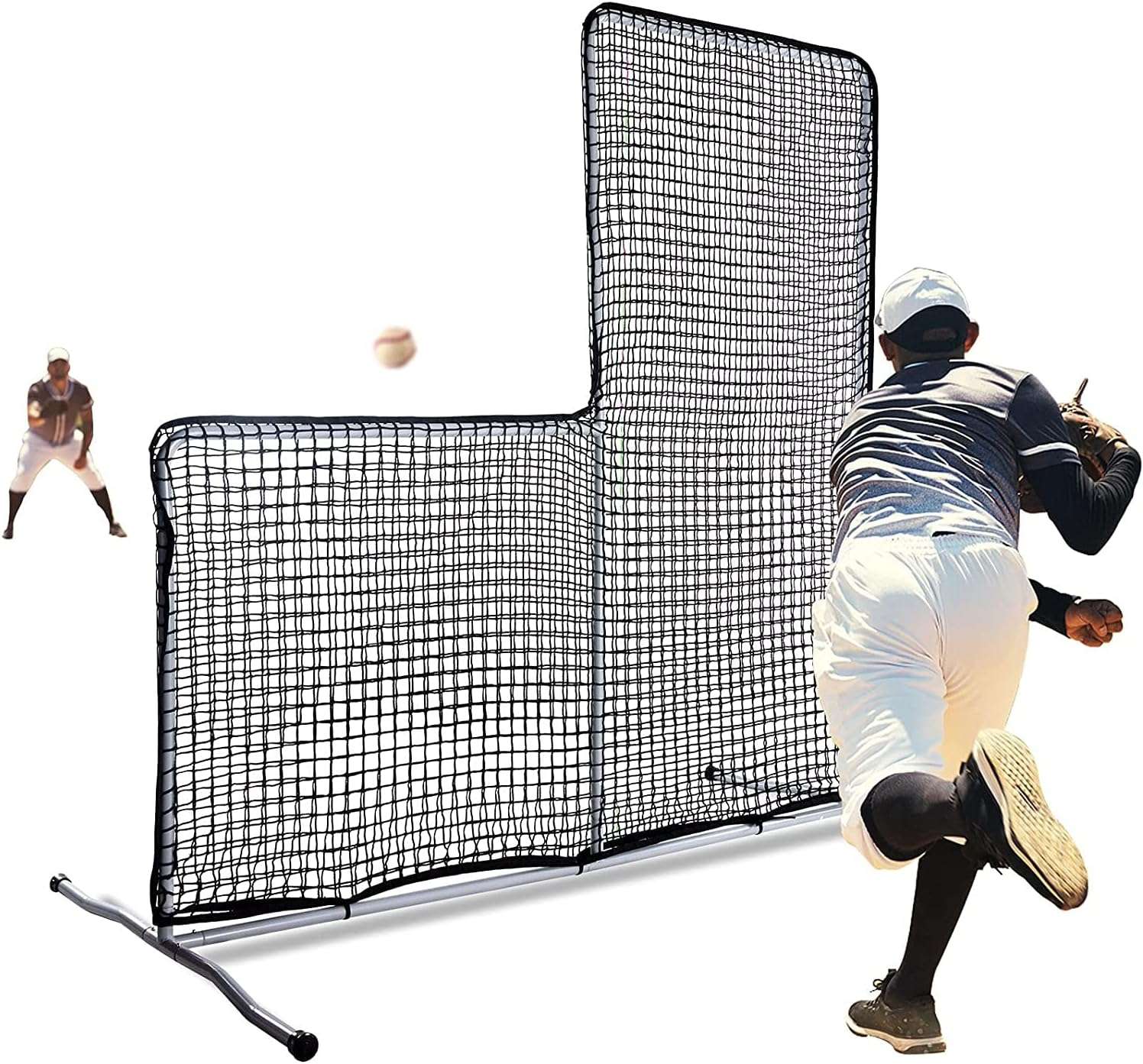 Kapler L Replacement Baseball Pitching Protective Screen 7X7FT (Black)