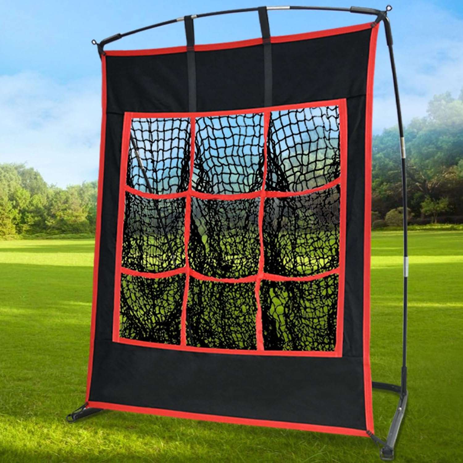 Kapler 9 hole Baseball Net for Pitching 4X3
