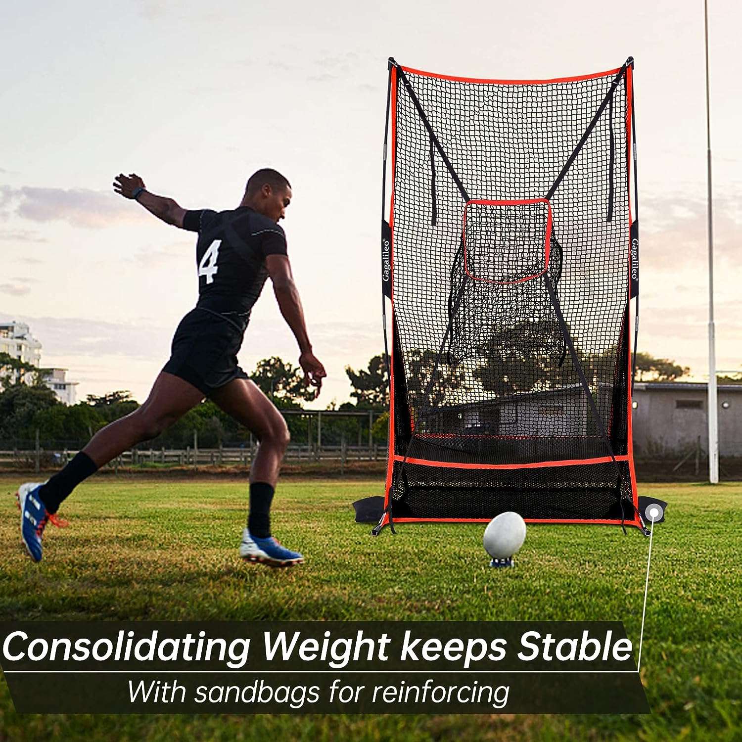 Kapler Football Throwing Net 6x3ft
