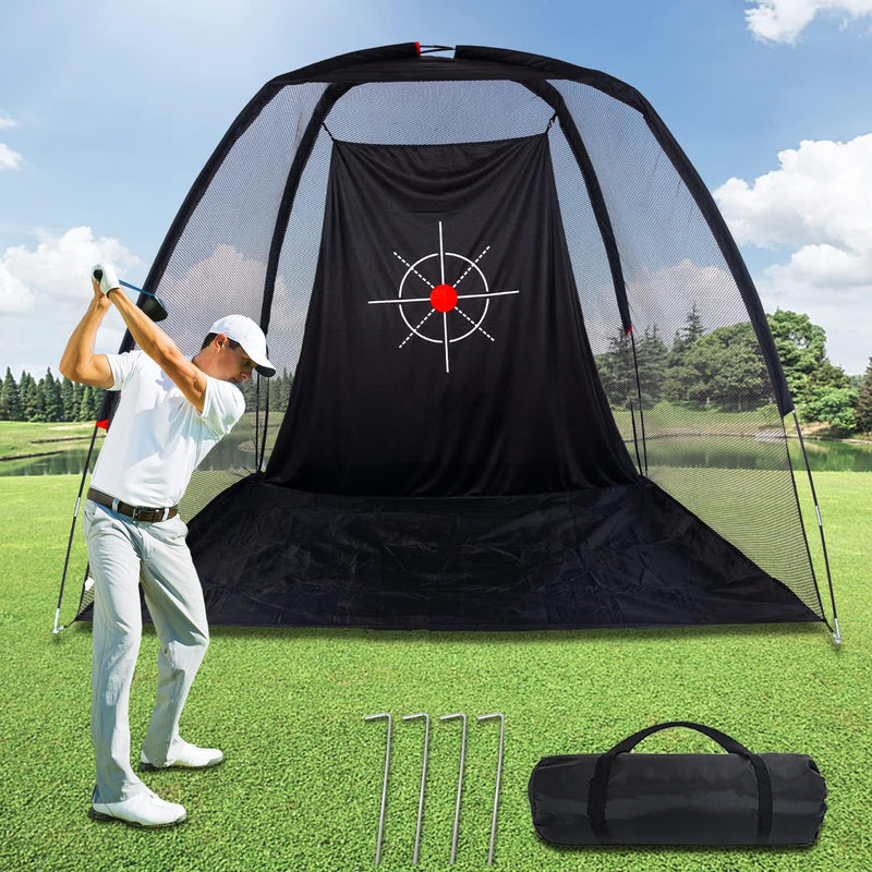 Golf Net for Hitting Driving Golf Practice Nets for Backyard Driving 8x6FT Portable Golf Hitting Net for Outdoor Garage Home with Target & Carry Bag Gift for Kids Men