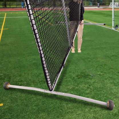 Kapler L Screen Baseball Pitching Protective Screen with Wheels 7x7Ft(Black)