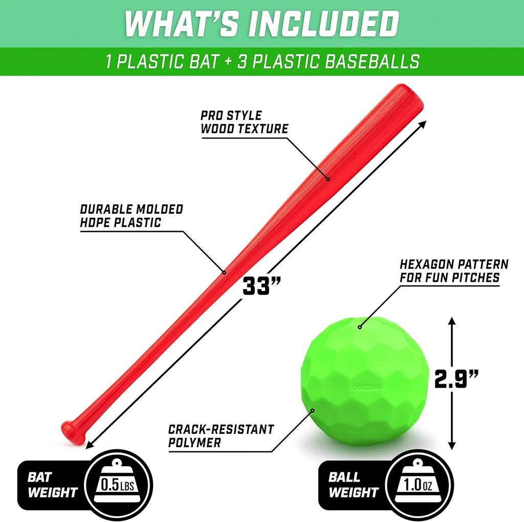 Plastic Baseball Bat - Kapler Sports