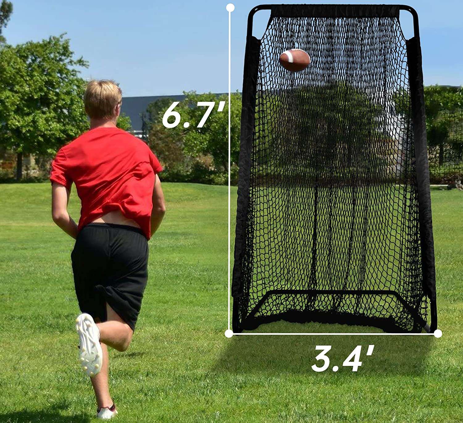 Kapler Football Throwing Net 6.73.4ft