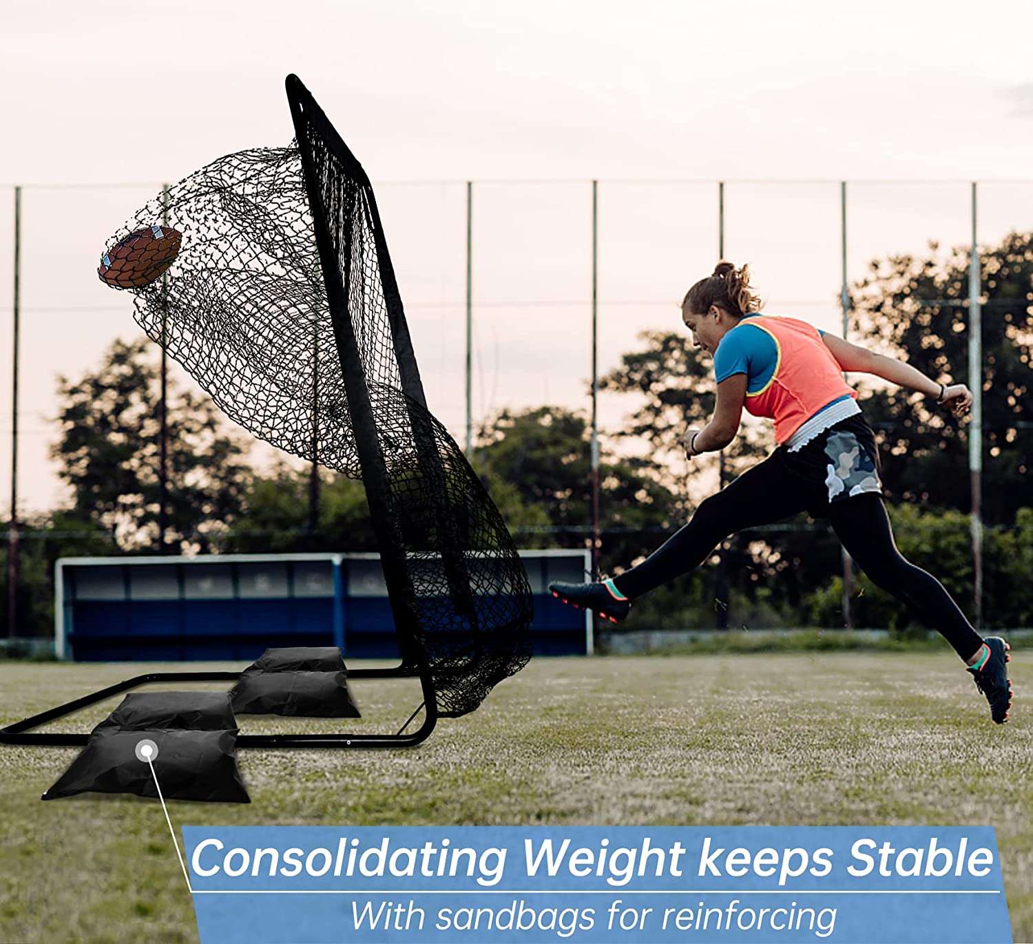 Kapler Football Portable Net Sandbags