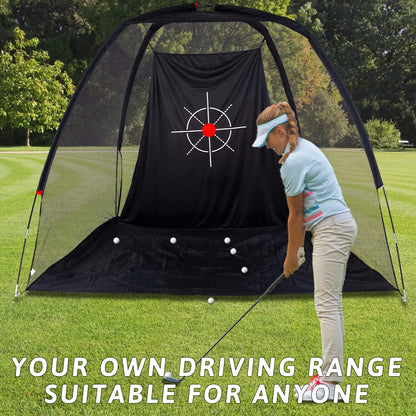 Kapler Portable Golf Net for Hitting Driving Golf Practice Nets 8x6FT