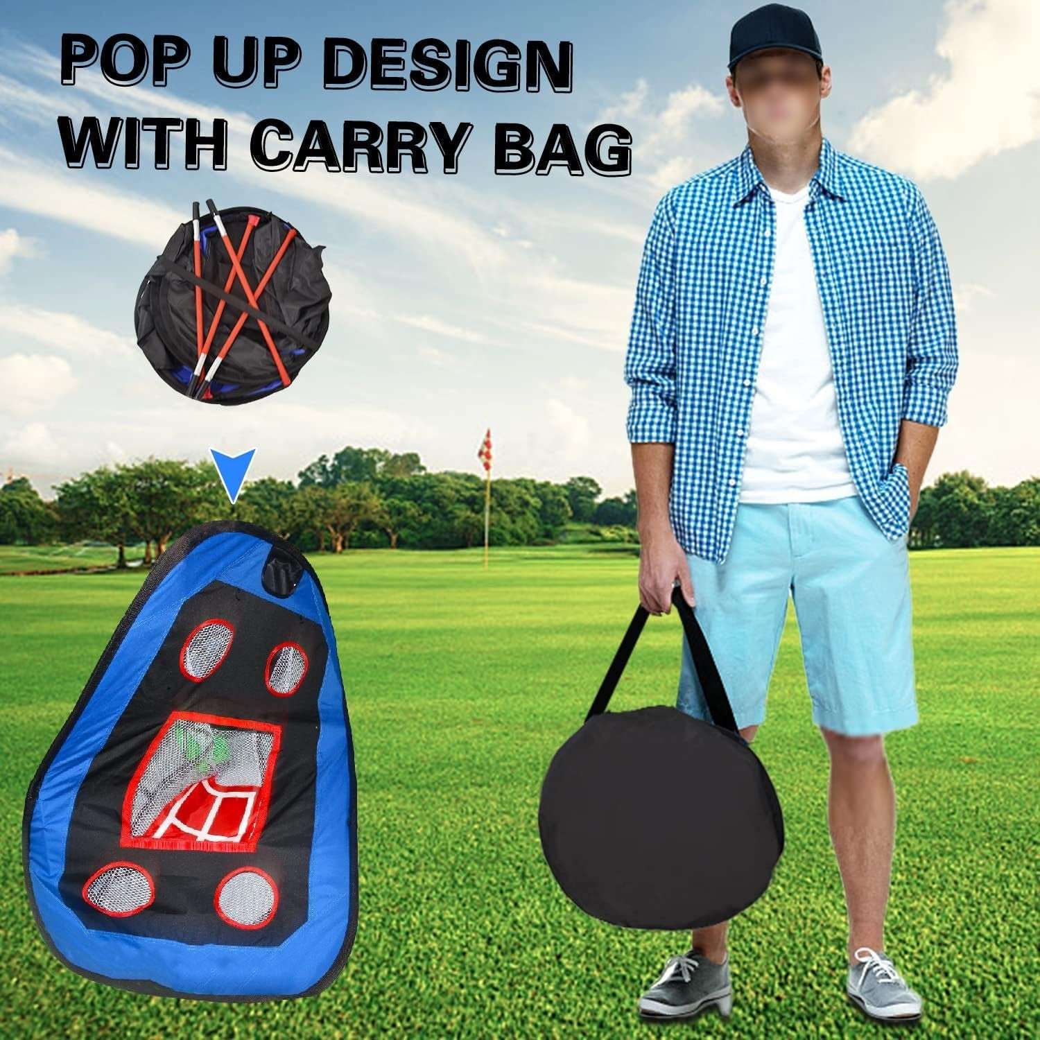 Kapler Baseball Pop-Up Pitching Net 4.5 x 4 x 3 ft