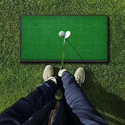 Kapler Sports Golf Hitting Mats Golf Turf Putting Grass Mat Golf Training Practice Turf with Tee Equipment | 12''x24''